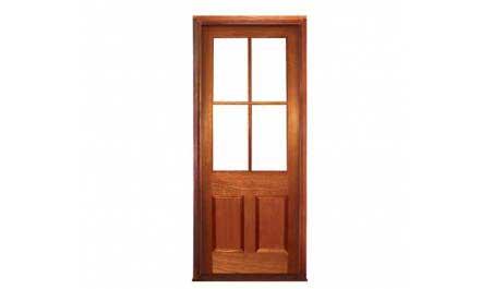 provincial 4 light: door in frame