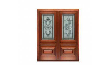 sovereign leadlight: double door