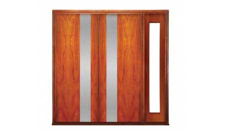 streamline: double door + sidelight on right